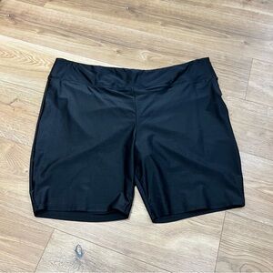 Torrid Black Ruched Butt High Waisted Soft Bike Shorts Size 5x
